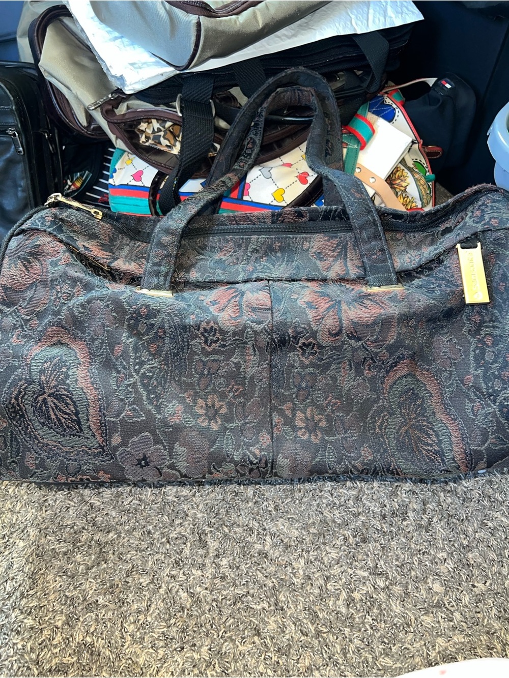 VTG early 90s Samsonite travel bag with strap